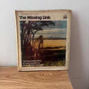 Vintage, 1973, The Emergence Of Man, The Missing Link, Time Life Books, Hard Back, Book, Adult, History, Australopithecus, Collectible, Gift