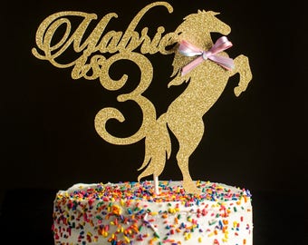 Horse cake topper | Etsy