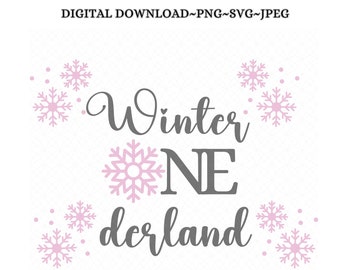 Winter Wonderland SVG~Winter Onederland SVG~Christmas SVG~Let it Snow~Winter Wonderland Party Decor~Winter Onederland Sign