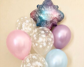 Winter Wonderland Balloons~Onederland balloon~Wonderland Party~Onederland Party~Onederland Party Decor~Winter Wonderland Party Theme