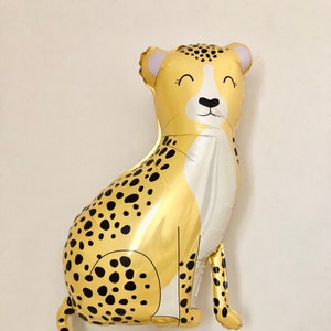 Cheetah Balloon~Safari Animal Balloon~Jungle Party~Safari Party~Wild One Party Decor~Two Wild Party Decor~Jungle Animal~Cheetah Party Decor