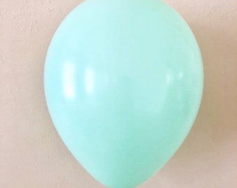 Pastel Matte Mint 11 inch Latex Balloon~Mint Bridal Shower~Mint Baby Shower~Mint Birthday~Mint Wedding~Mint Party Decorations~Mint Theme