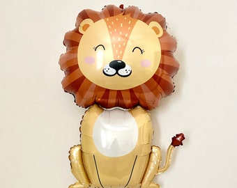 Lion Balloon~Safari Animal Balloons~Jungle Party~Safari Party~Wild One Party Decorations~Two Wild Party~Lion Party Decorations