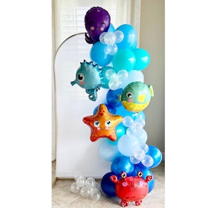 Under The Sea Balloon Garland DIY Kit~One der The Sea Party~Ocean Animals Balloons~Under The Sea First Birthday~Ocean Baby Shower~Summer