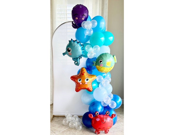 Under The Sea Balloon Garland DIY Kit~One der The Sea Party~Ocean Animals  Balloons~Under The Sea First Birthday~Ocean Baby Shower~Summer