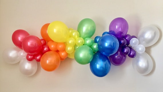 Rainbow Balloon Garland DIY Kit~Unicorn Party Balloons~Rainbow  Balloon~Unicorn Decor~Baby Shower~First Birthday~Bridal Shower~Rainbow Arch