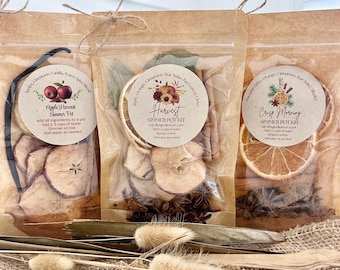 Fall Simmer Pot Kit: Natural Home Fragrance - Autumn Potpourri