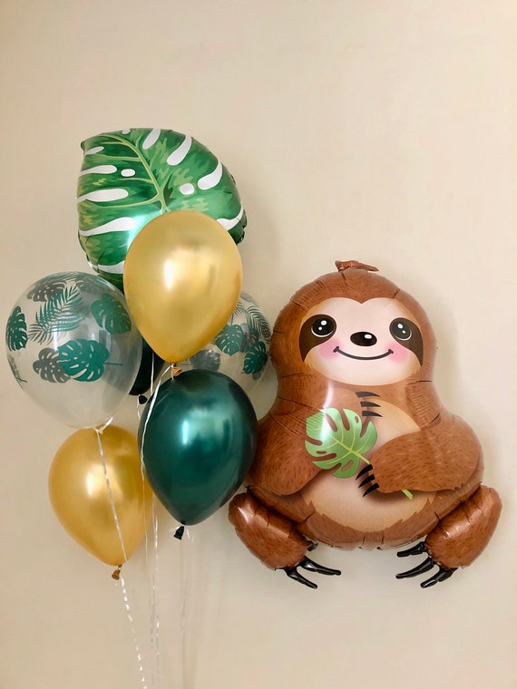 Sloth Balloon~Sloth Baby Shower~Sloth Party Decorations~Sweet Baby Sloth~Sloth Birthday Party~Jungle Party~Safari Party~Jumbo Sloth Balloon Il_570xn