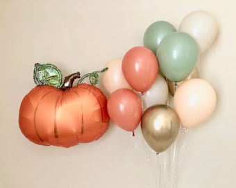 Petit ballon citrouille ~ petite douche de bébé citrouille ~ petite citrouille premier anniversaire ~ ballon citrouille ~ petit décor de citrouille ~ douche de bébé citrouille