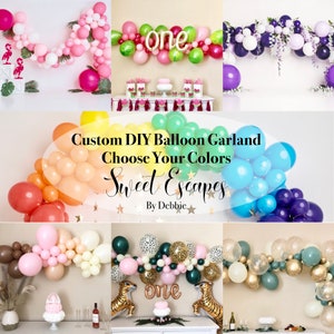 Custom Balloon Garland DIY Kit~Pick Your Colors~Choose from 106 Different Colors~Six Lengths Available~Balloon Arch Kit~Custom Balloon Kit