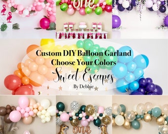 Custom Balloon Garland DIY Kit~Pick Your Colors~Choose from 106 Different Colors~Six Lengths Available~Balloon Arch Kit~Custom Balloon Kit