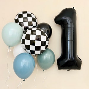Race Car Balloon Bundle~Two Fast Birthday~Race Car Party Decorations~Fast One Birthday~Race Car Birthday~Vintage Car Birthday Party~Checker