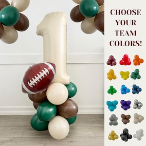Football Balloon Tower~Rookie of the Year First Birthday Theme~First Year Down Football Party~First Birthday~Football Balloon~Football Party