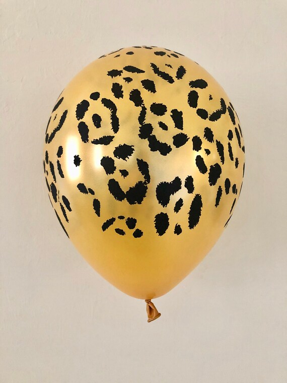 Leopard Print 11 inch Latex Balloon~Animal Print~Jungle Theme~Safari Theme~Individual Leopard Print Latex Balloon~Zoo Balloons Il_570xn