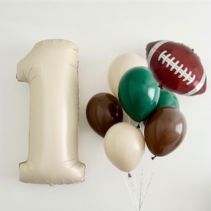 Football Balloon Bundle~Rookie of the Year First Birthday Theme~First Year Down  Party~First Birthday~Football Balloon~Football Party