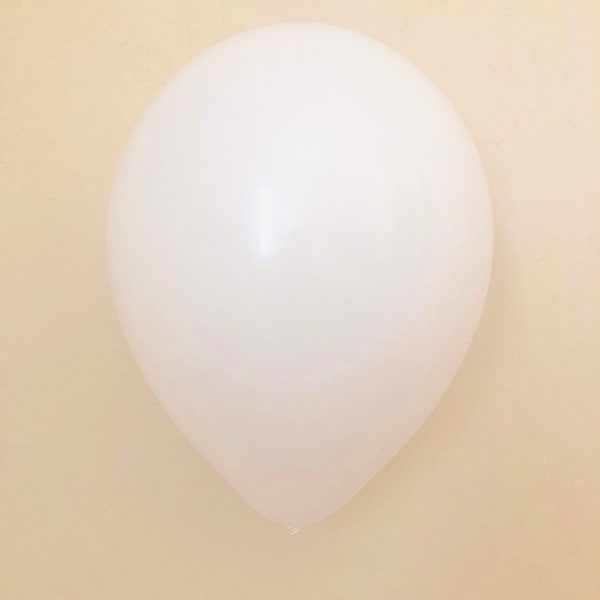 White 11 inch Latex Balloon~White Bridal Shower~White Baby Shower~White Birthday~White Wedding~ White Party Decor~White Latex Balloon