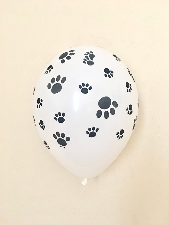 Paw Print 11 inch Latex Balloon~Paw Patrol Party~Puppy Party~Cat Party~Pet  Party~Pet Birthday~Pet Adoption Event~Animal Balloons~Woodland