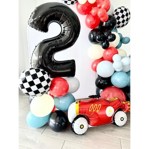 Race Car DIY Balloon Tower Kit~Two Fast Birthday~Race Car Party Decorations~Fast One Birthday~Race Car Birthday~Vintage Car Birthday Party