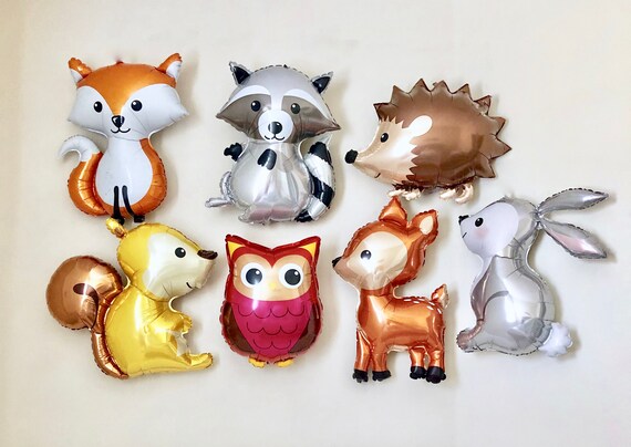 Woodland Animal Jumbo Balloons~Woodland Baby Shower~Woodland Birthday Party~Woodland Animal Party~Woodland Balloons~Forest Friends Il_570xn
