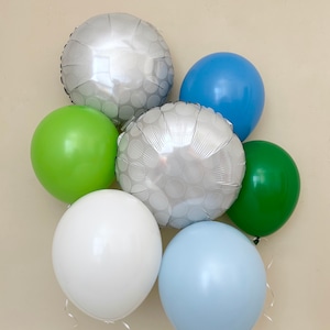 Golf Ball Balloon Bundle~Hole in One Birthday~Golf Balloon~Golf Theme Birthday~Hole in One Birthday Decorations~Golf First Birthday