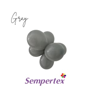 Gray Latex Balloons~Bridal Shower~Baby Shower~Birthday~Wedding~Party Decor~Balloon Garland Premium Latex Balloons~Gray balloon