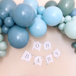 Sage Blue Slate Balloon Garland DIY Kit~Baby Shower~Bridal Shower~Sage~Blue Slate~Sea Glass~Empower Mint~Balloon Arch~Wedding~Gender Reveal