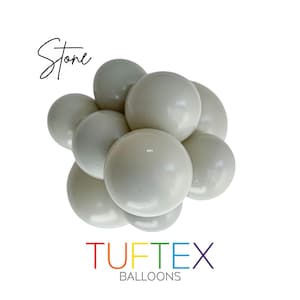 Stone Tuftex Latex Balloons~Bridal Shower~Baby Shower~Birthday~Wedding~Party Decor~Balloon Garland Premium Latex Balloons