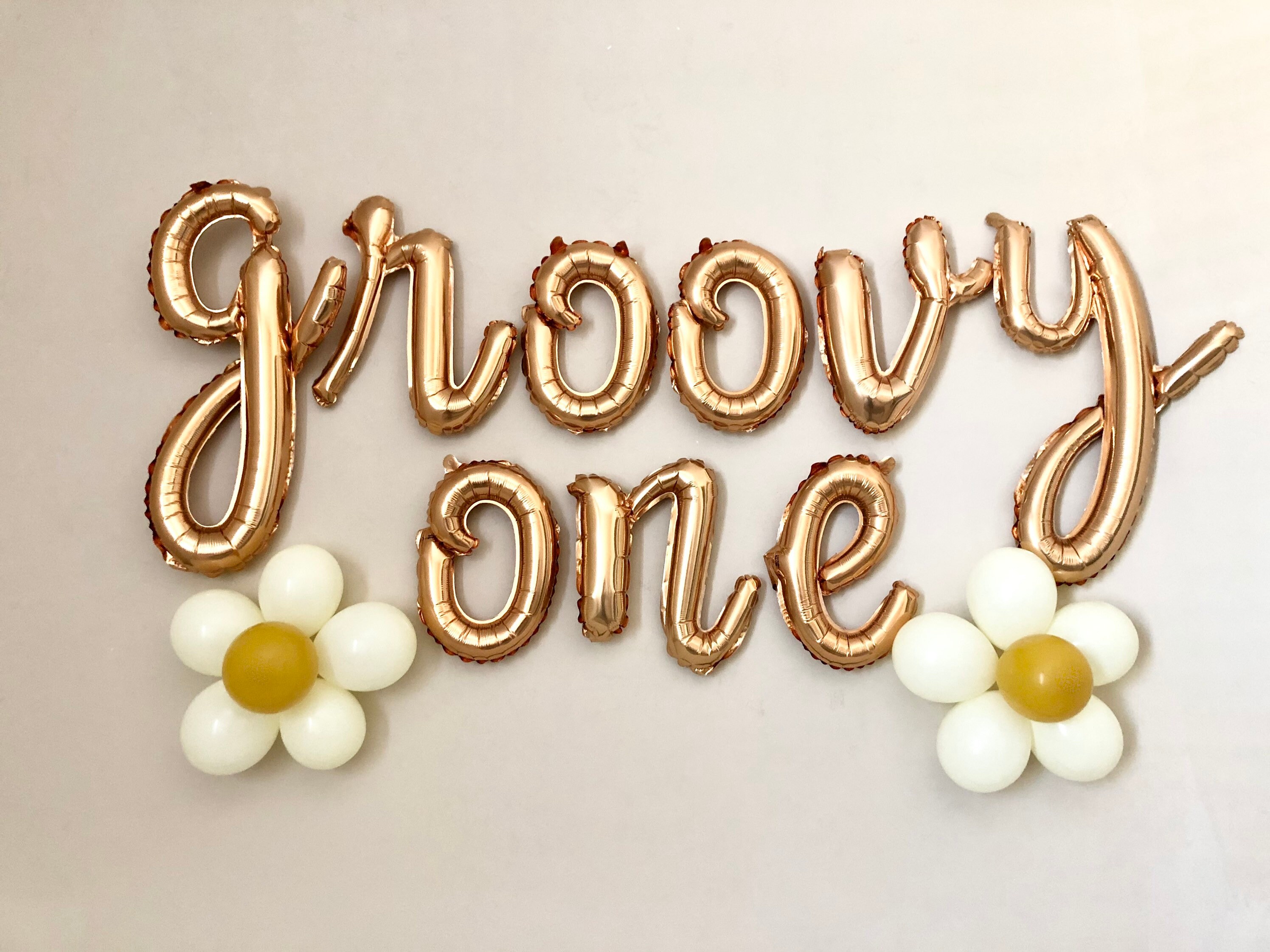Groovy One Script Letter BalloonsGroovy BirthdayGroovy One BannerGroovy One PartyGroovy Party SuppliesRetro Birthday