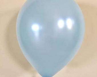 Pearl Light Blue 11 inch Latex Balloon~Blue Bridal Shower~Blue Baby Shower~Blue Birthday ~Blue Wedding ~ Light Blue Party Decor