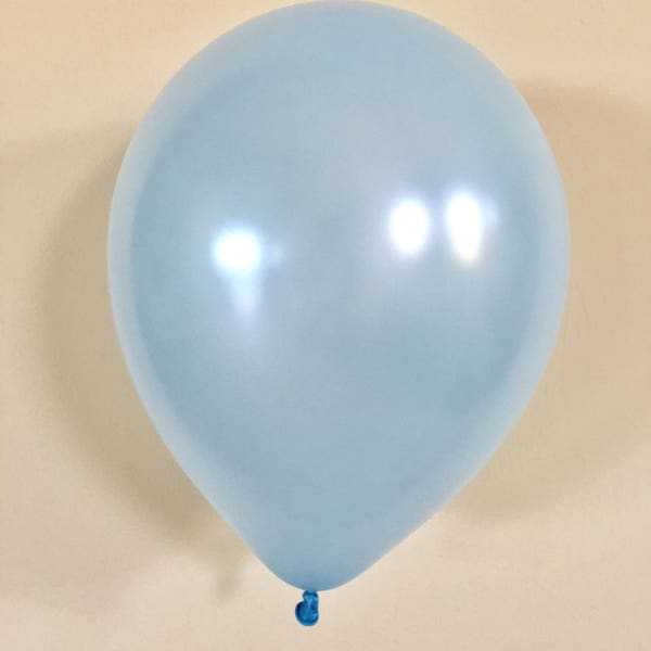 Pearl Light Blue 11 inch Latex Balloon~Blue Bridal Shower~Blue Baby Shower~Blue Birthday ~Blue Wedding ~ Light Blue Party Decor