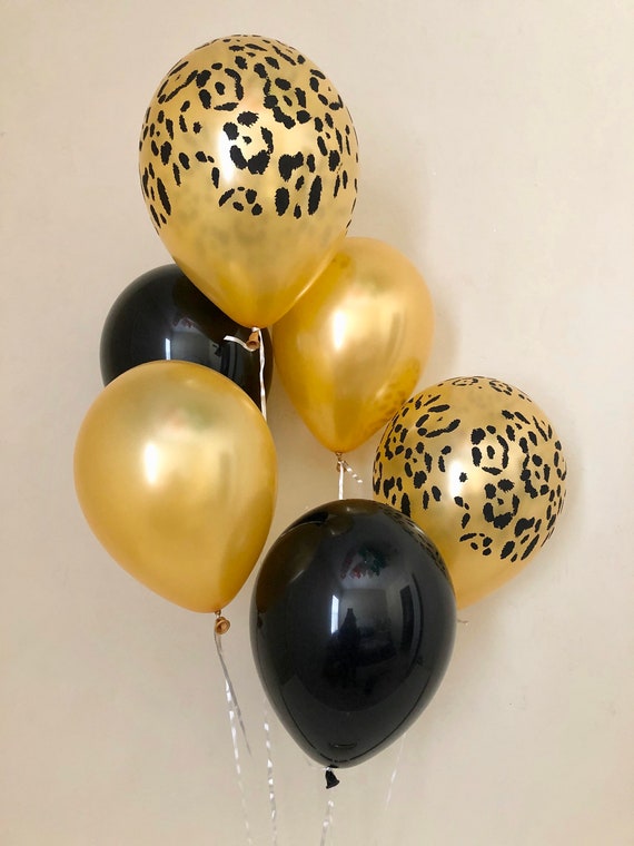 Leopard Print Balloons~Jungle Party~Safari Party~Gold Leopard Balloons~Safari Balloons~Animal Print Balloons~Birthday~Bachelorette~Shower Il_570xn
