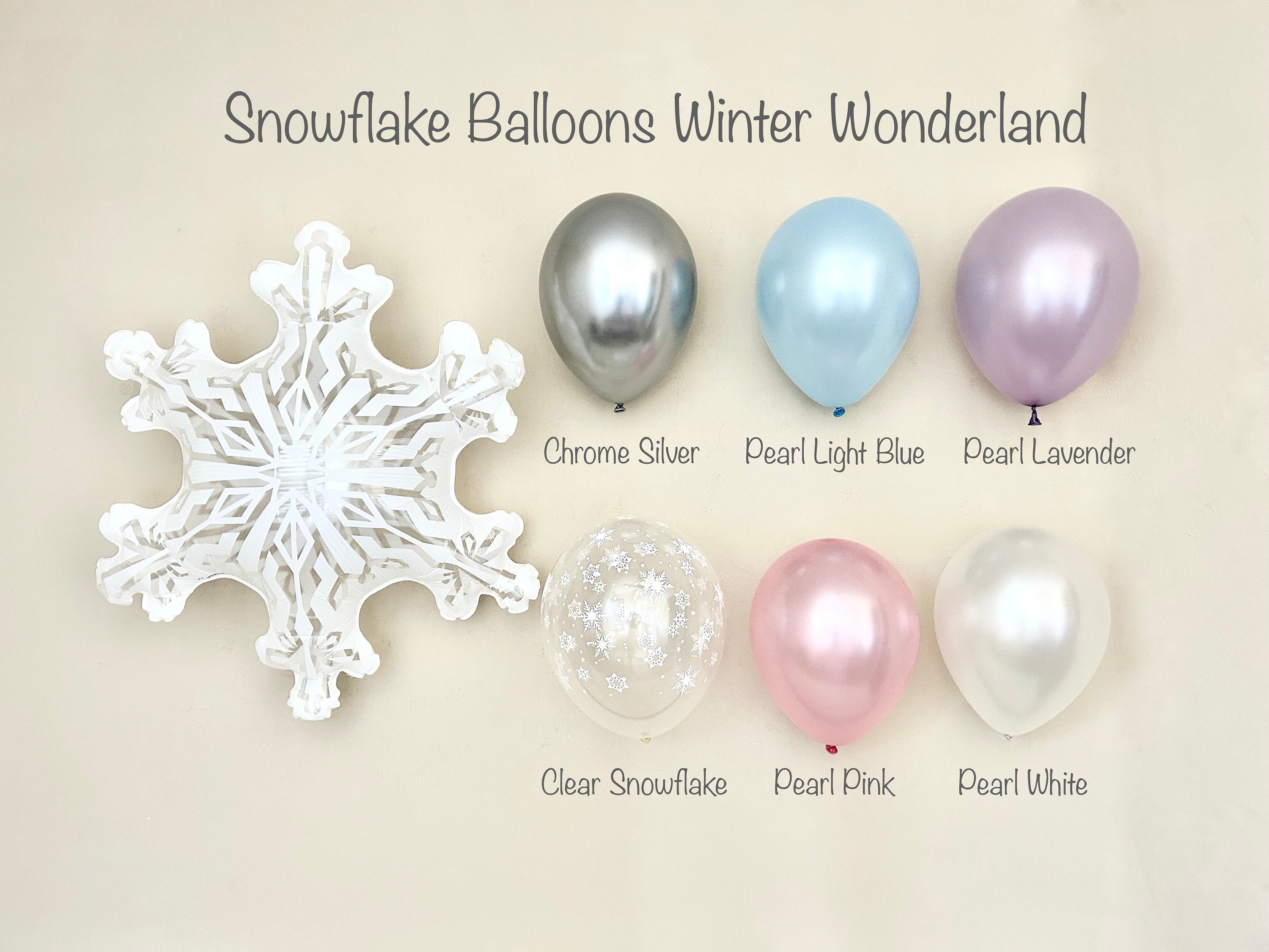 Winter Wonderland Decorations, Winter Themed Baby Shower Balloon