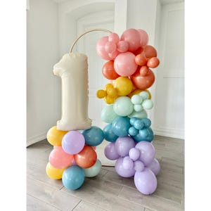 Boho Rainbow DIY Balloon Garland Kit~Mustard Burnt Orange Blue Slate Empower Mint Rosewood Blossom~Boho Party Decor~Modern Boho Rainbow