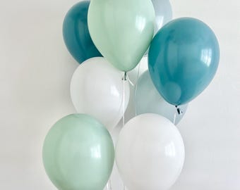 Pastel Blue Balloon Bouquet: Elegant Latex Party Decor