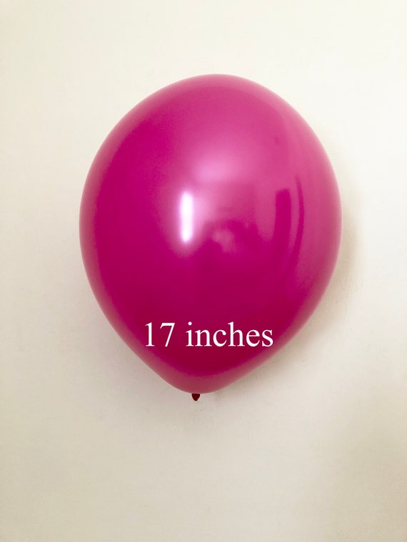 Hot Pink 17 inch Latex Balloon~Bridal Shower~Baby Shower~Birthday~Wedding~Party Decor~Balloon Garland~Hot Pink Jumbo Balloon~Hot Pink Latex Il_570xn