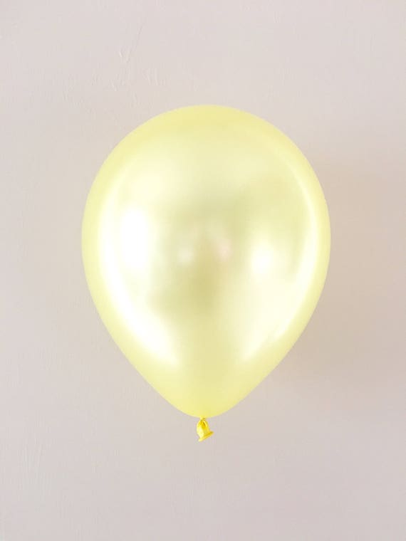 Pearl Yellow 11 inch Latex Balloon~Yellow Bridal Shower~Yellow Baby Shower~ Yellow Birthday~Yellow Wedding~Pearl Yellow Party Decor Il_570xn