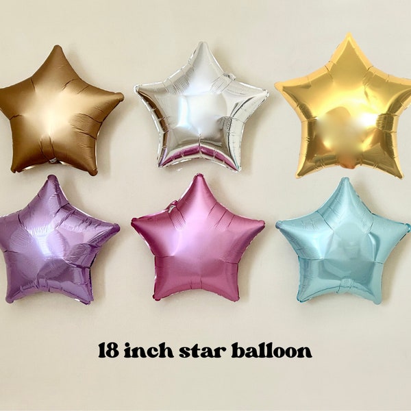 Twinkle Little Star Balloon~Star Balloon~Gold Star~Silver Star~Pink Star~Blue Star~Purple Star~Matte Gold Star~Twinkle Twinkle Baby Shower