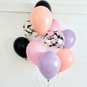 Halloween Balloons~Little Boo is Due~Spooky One~Boo I'm Two~Halloween Decorations~Ghost Party~Happy Boo Day~Bat Balloons~Pastel Balloons
