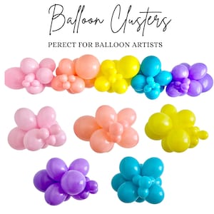 Balloon Clusters~Colorful Balloon Clusters–Perfect for Balloon Artists, Party Decor, & Events~Tuftex~Sempertex Balloons~Balloon Garland~Arch