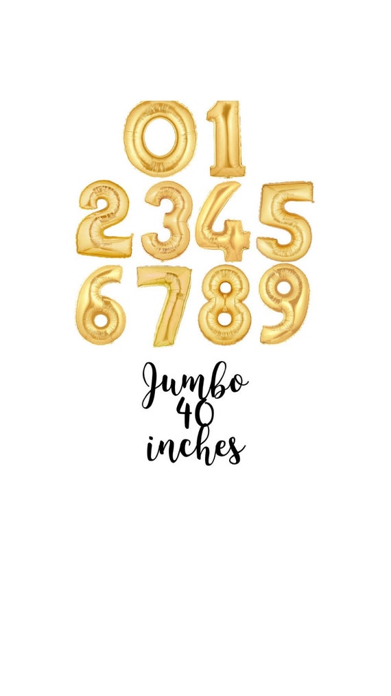 age number balloons