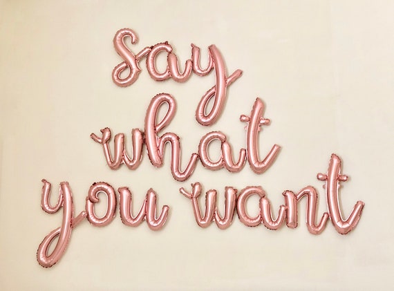Rose Gold Script Letter Balloons~Custom Name~Custom Phrase~Cursive Script Letters~14" to 24" letters~Banner Letter Balloons~Rose gold letter Il_570xn