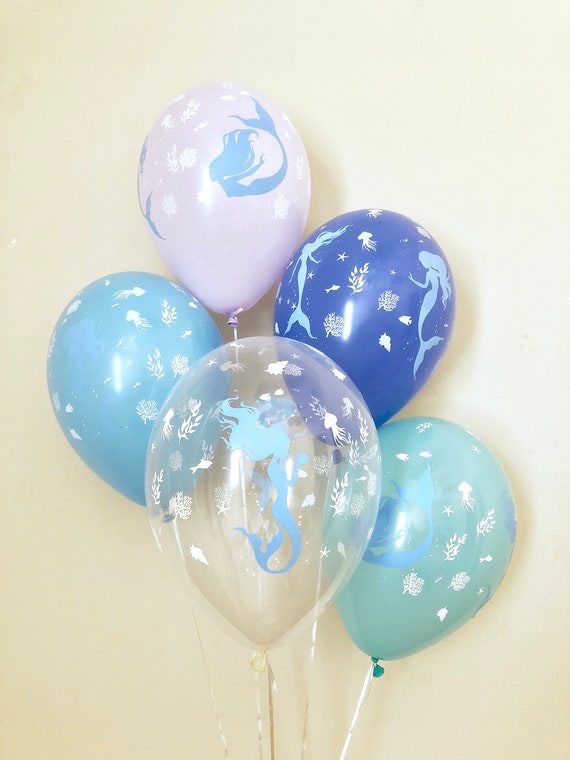 Mermaid Balloons~Under the Sea Party~Chrome Balloon~Blue Purple Mint~Mermaid Birthday~Mermaid Party Decor~Baby Shower~First Birthday~Wedding Il_570xn
