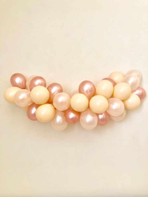 Mini Rose Gold Balloon Garland DIY Kit Rose Gold Peach Blush~Rose Gold Bridal Shower~Rose Gold Wedding~5 inch mini balloons~Rose Gold Decor Il_570xn