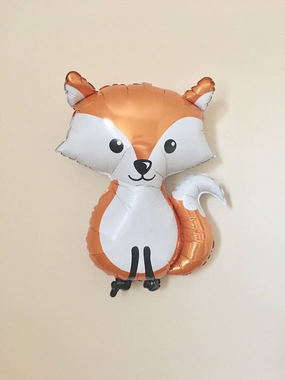 Woodland Animal Fox Jumbo Balloon~Woodland Baby Shower~Woodland Birthday Party~Woodland Animal Party~Woodland Balloons~Forest Friends Il_570xn