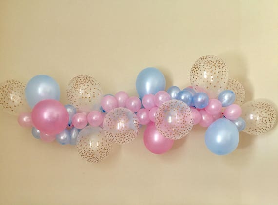 Balloon Garland DIY Kit Pink & Blue~Gender Reveal Party Decor~Baby Shower Balloon Garland~Pink and Blue Party Decor~Gender Reveal Balloons Il_570xn