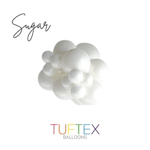 Pearl Sugar Tuftex Latex Balloons Bridal Shower~Baby Shower~Birthday~Wedding~Party Decor~Balloon Garland Premium White Latex Balloons