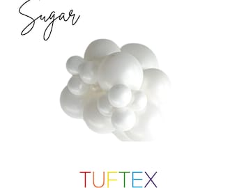 Pearl Sugar Tuftex Latex Balloons Bridal Shower~Baby Shower~Birthday~Wedding~Party Decor~Balloon Garland Premium White Latex Balloons