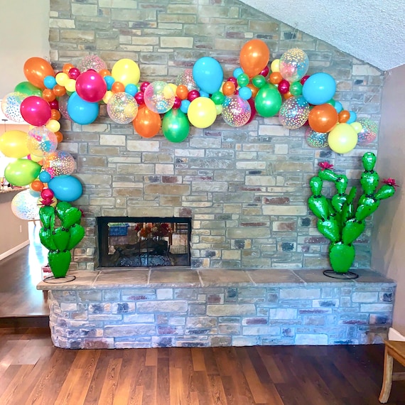 Balloon Garland DIY Kit~Fiesta Balloons~Confetti Balloons~Rainbow Balloons~Fiesta Balloon Arch~Tropical~Summer~Luau~Taco~Final Fiesta Il_570xn