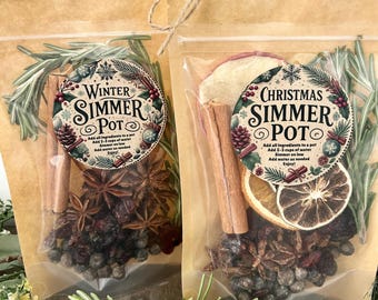 Christmas Simmer Pot Kit: Holiday Home Fragrance