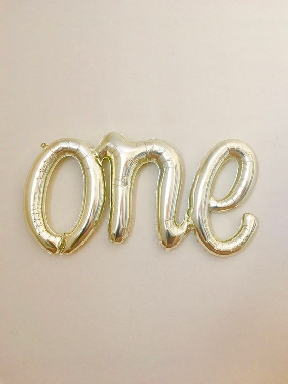One Script Balloon~One Balloon~First Birthday Balloon Prop~First Birthday Party~First Birthday Party Decor~Cake Smash Prop~ Il_570xn